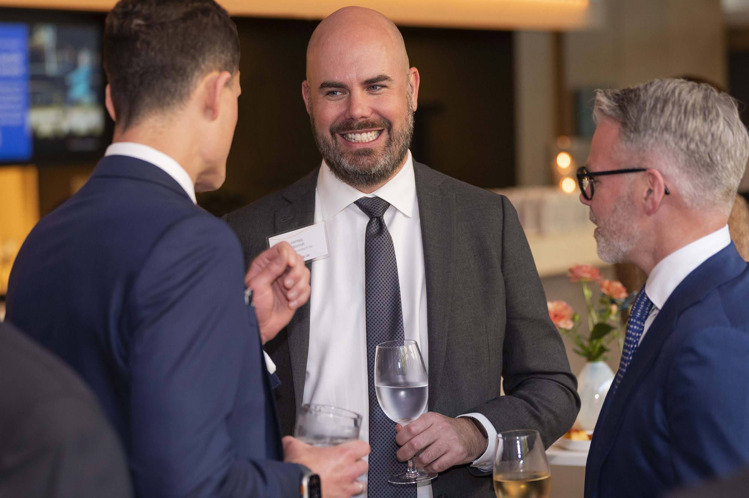 James Arnold at a Burgundy event
